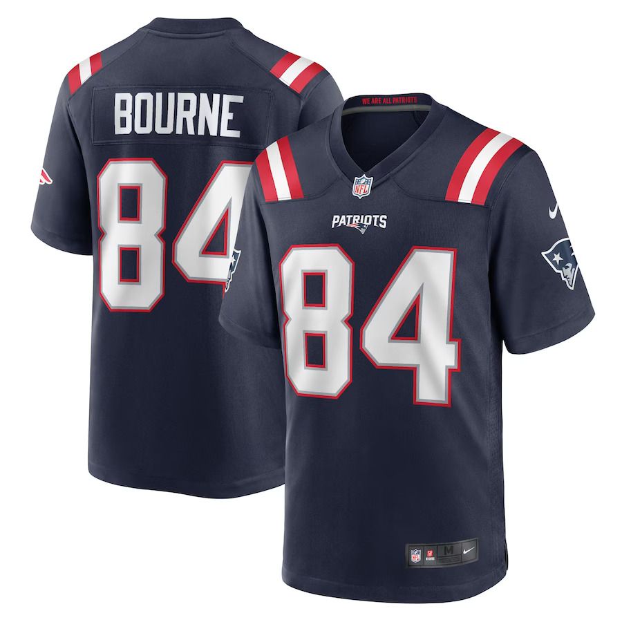 Men New England Patriots #84 Kendrick Bourne Nike Navy Game NFL Jersey->new england patriots->NFL Jersey
